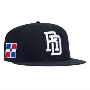 Hat club navy Dominican Republic flag patch 59fifty size 7 1/4 brand new